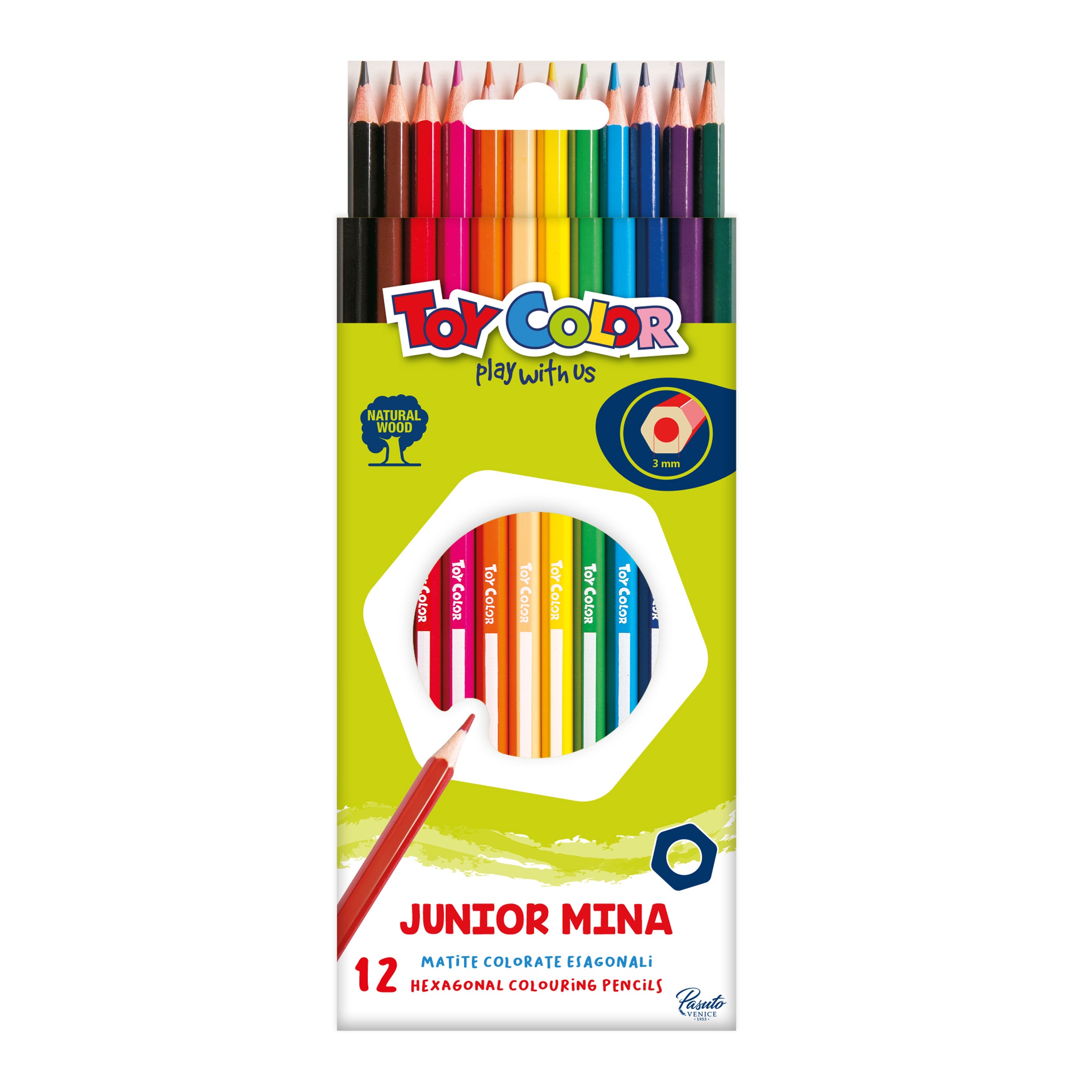 עפרון צבעוני טוי קולור 12 יחידות דגם 053