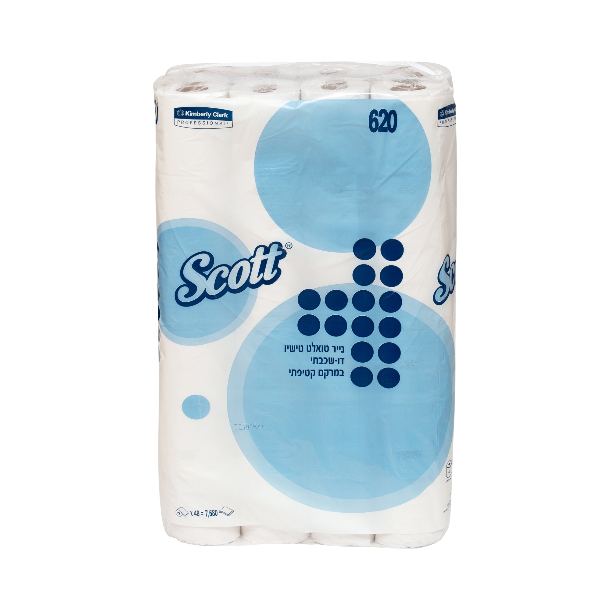 נייר טואלט דו שכבתי 48 גלילים SCOTT דגם 620