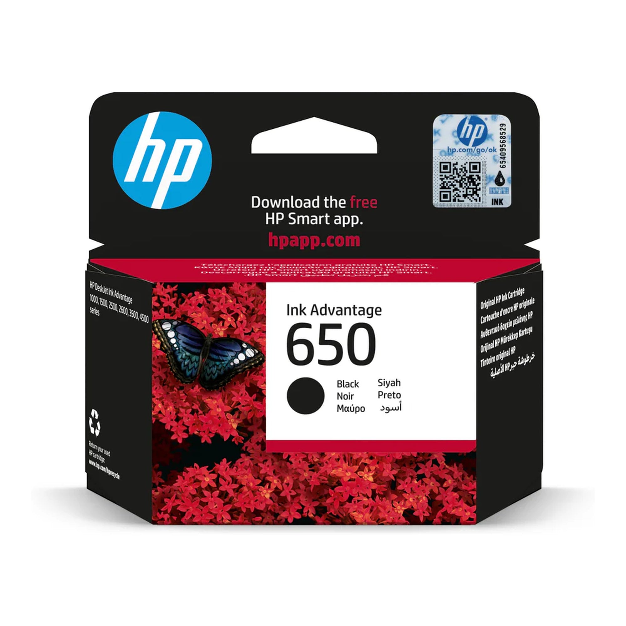 ראש דיו דגם HP מקורי CZ101AE 650 צבע שחור