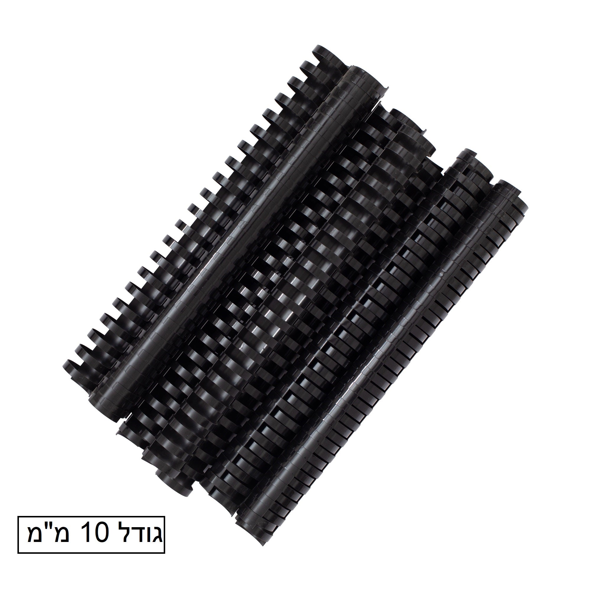 ספירלה פלסטיק צבע שחור 100 יחידות