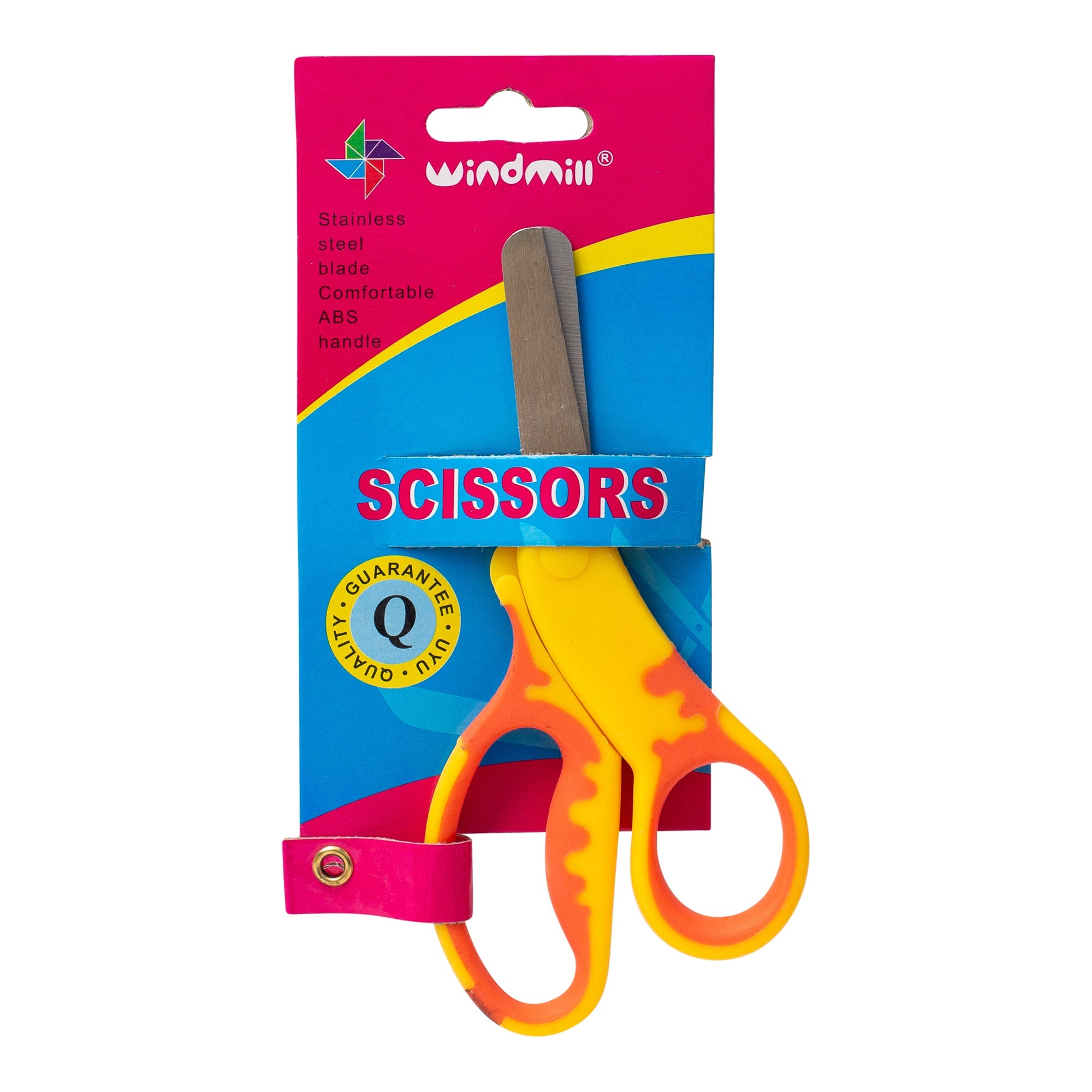 מספריים ראש עגול ידית גומי גודל "5.1 בדיספלאי דגם 2022-B