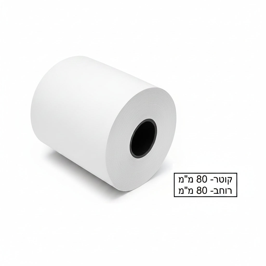 גליל נייר טרמי 80/80 -1 יחידה (קוד-60)