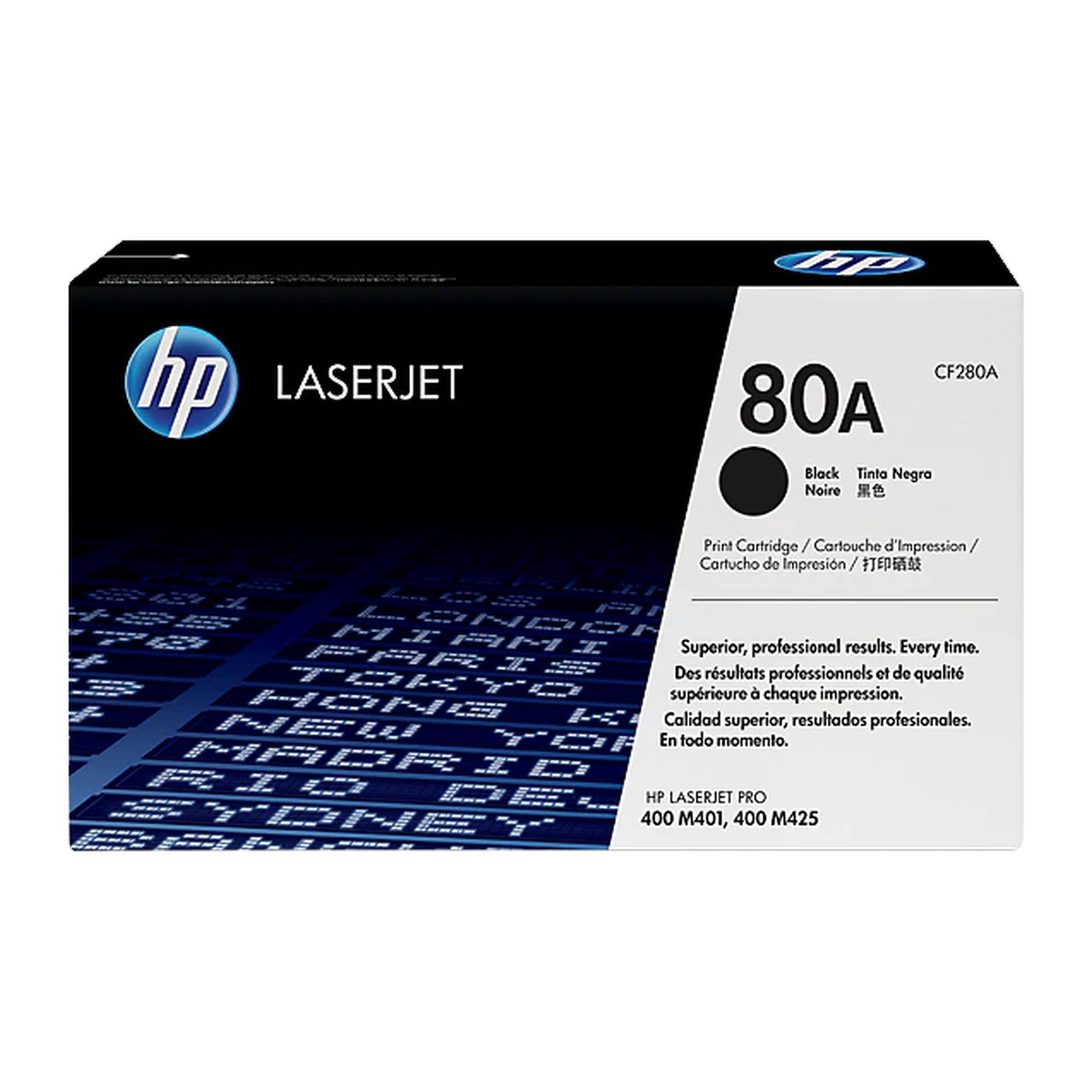 טונר דגם HP מקורי PRO 400 CF280A צבע שחור