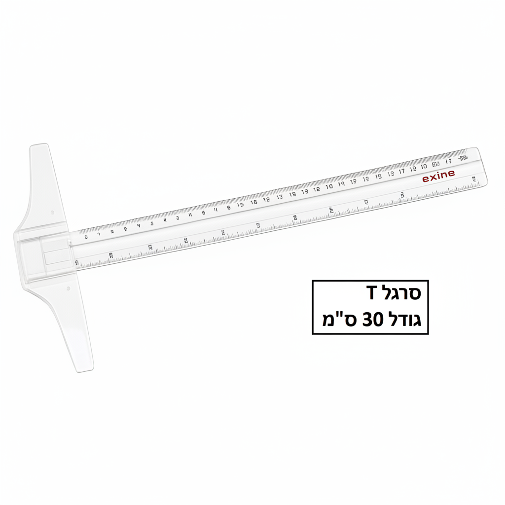 סרגל T אקרילי אורך 30 ס"מ דגם TR-78050