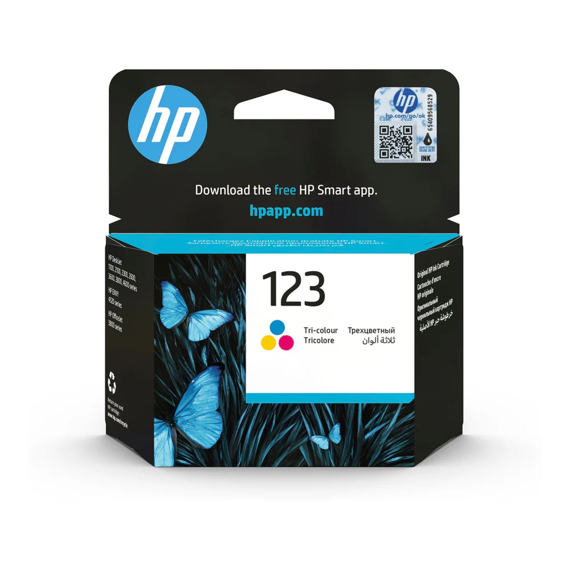 ראש דיו דגם HP מקורי 123 צבעוני