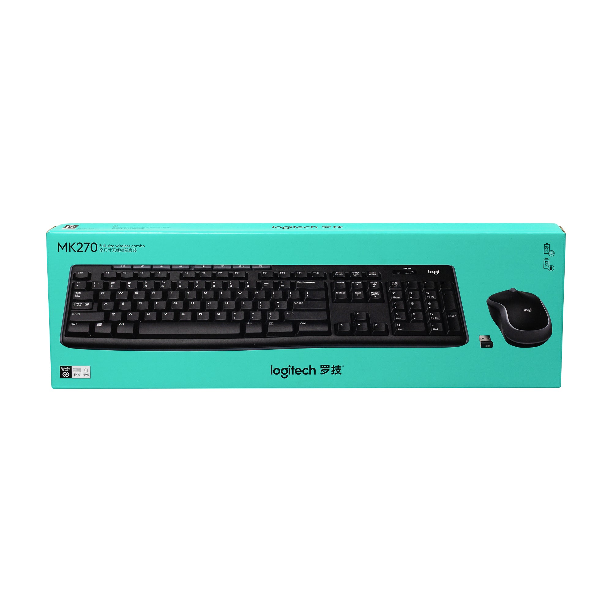 מקלדת+עכבר אלחוטי דגם LOGITECH MK270