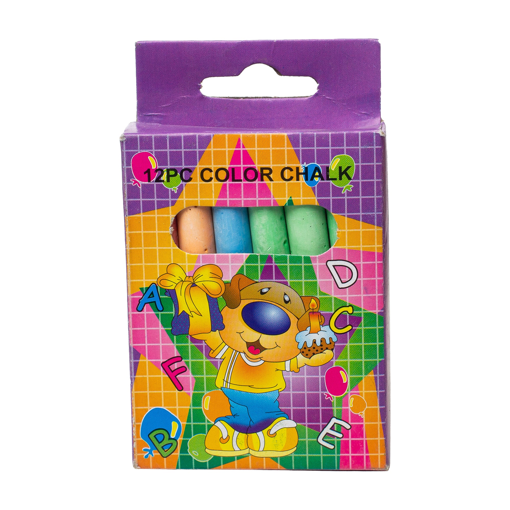 גירים צבעוניים 12 יחידות בקופסה דגם CBC12