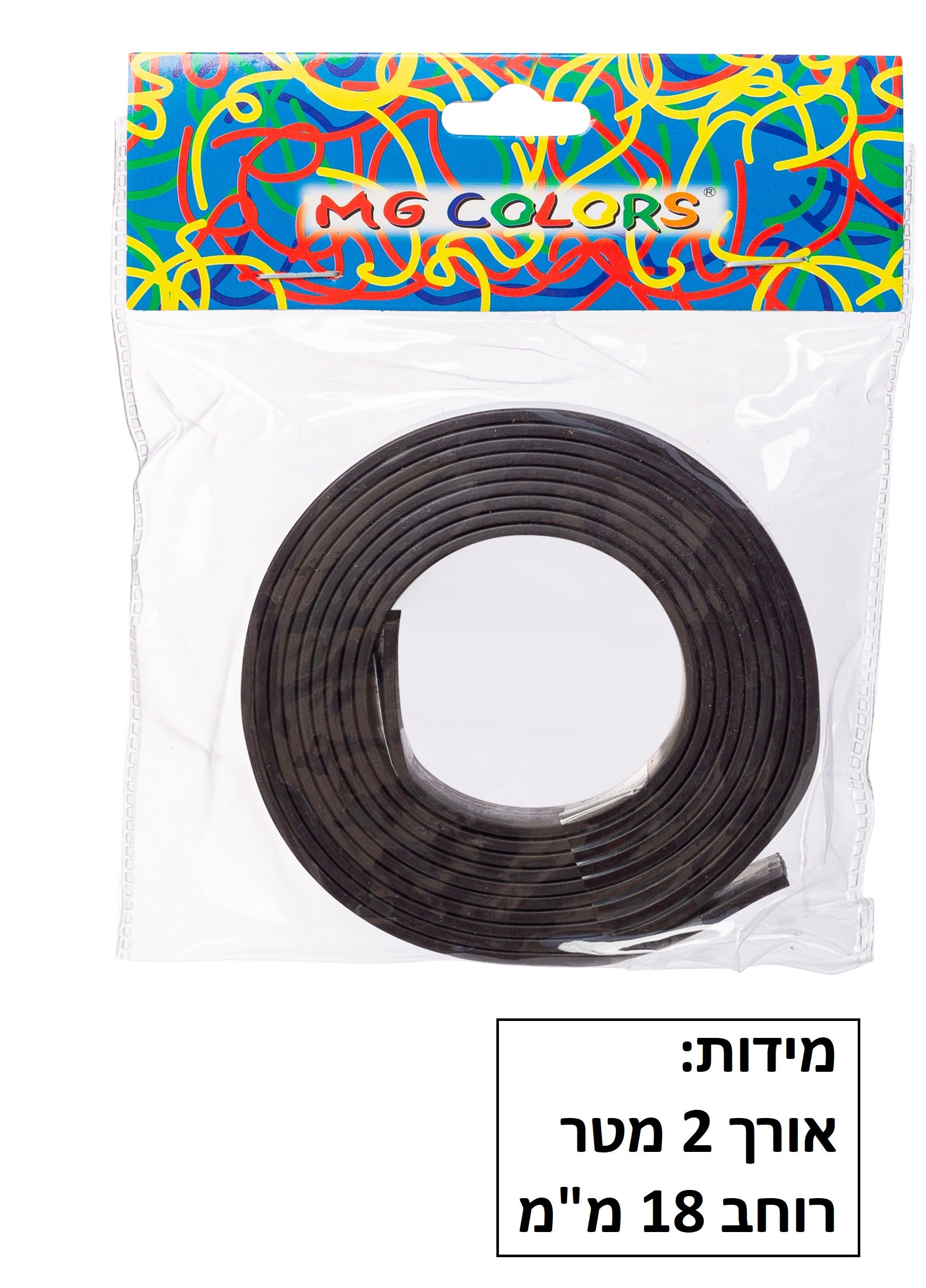 מגנט דביק בגליל אורך 2 מטר רוחב 18 מ"מ דגם STM-218