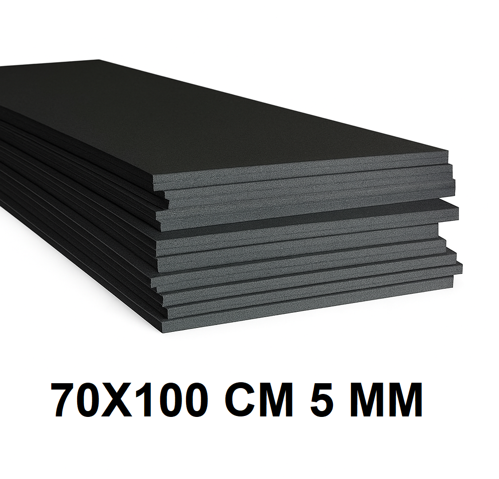 לוח קאפה צבע שחור גודל 50X70 ס"מ עובי 5 מ"מ דגם 2307