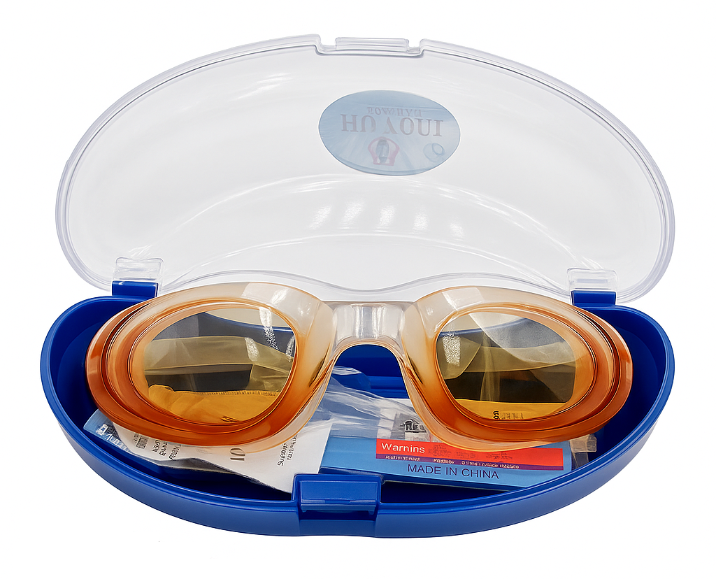 משקפי שחיה בקופסה עדשות UV דגם W820