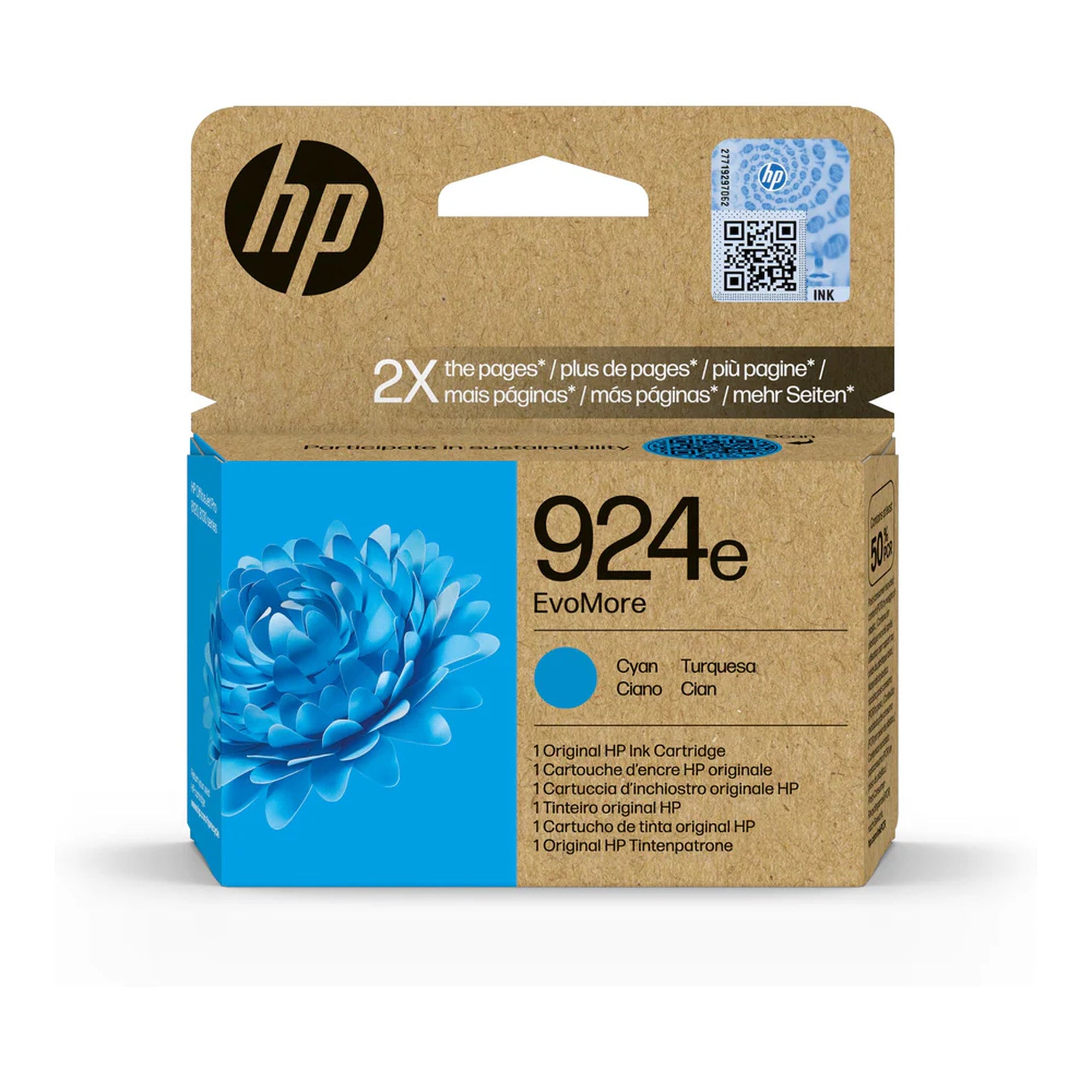 ראש דיו דגם HP מקורי 924XL צבע כחול