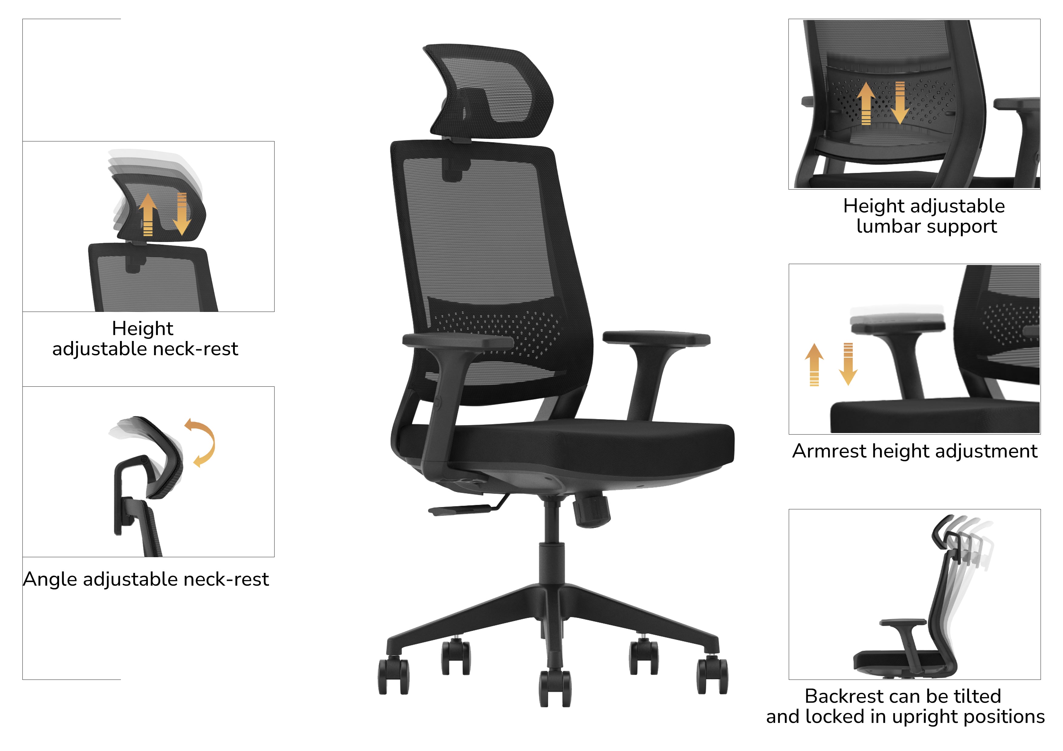 כיסא מחשב דגם סילבר