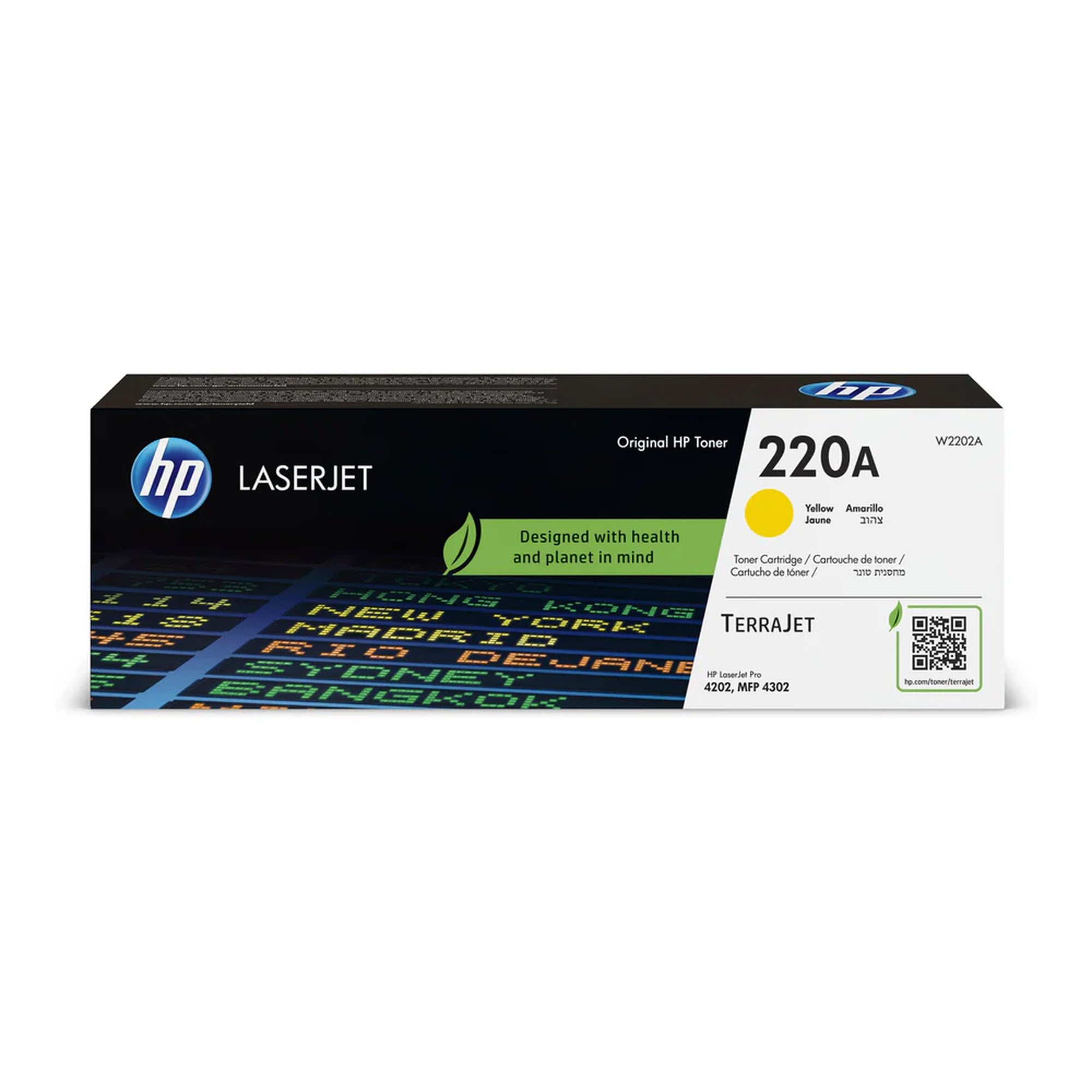 טונר דגם HP מקורי W2202A 220A צבע צהוב