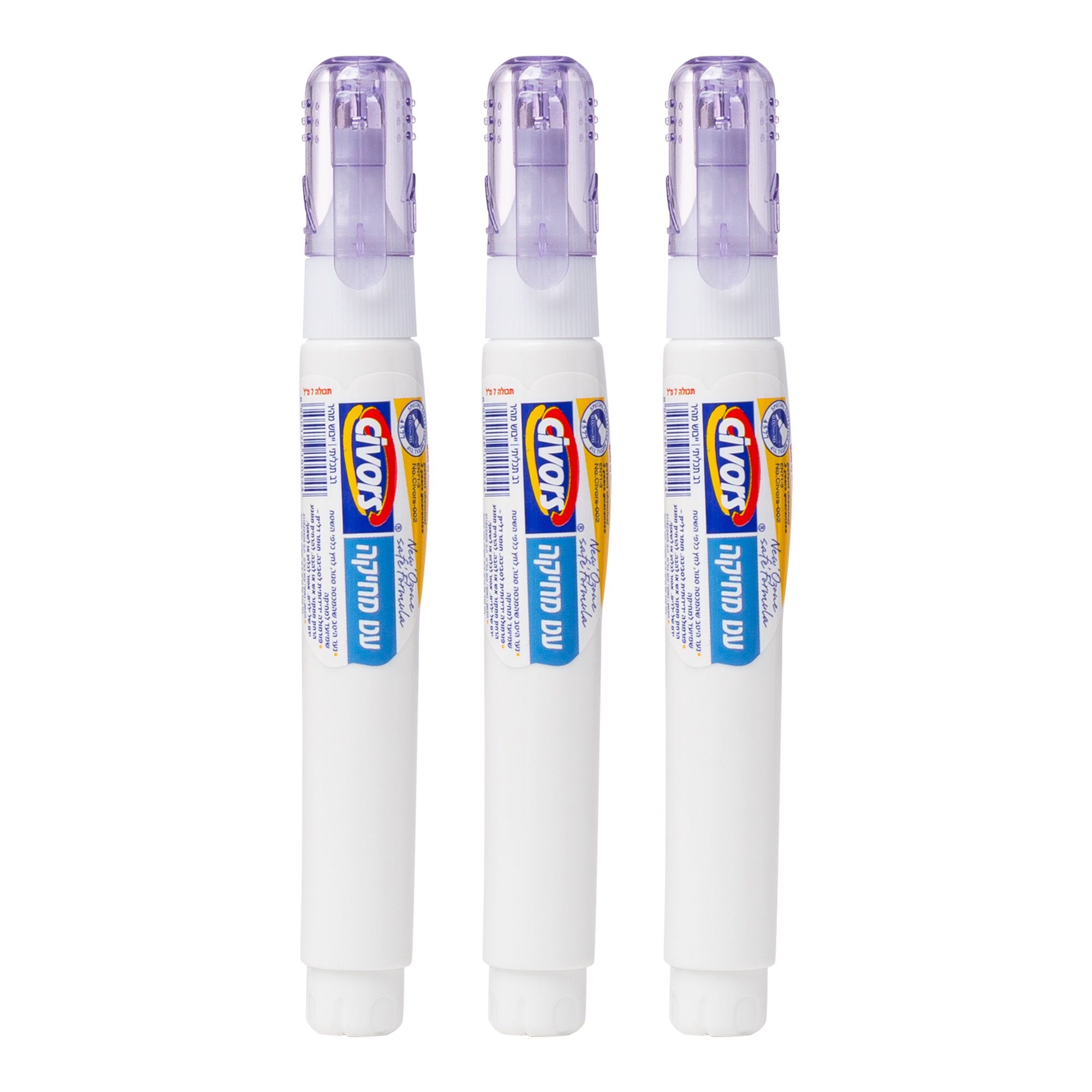 נוזל מחיקה עט ראש מתכת CIVORS סט 3 יחידות דגם C-002-3