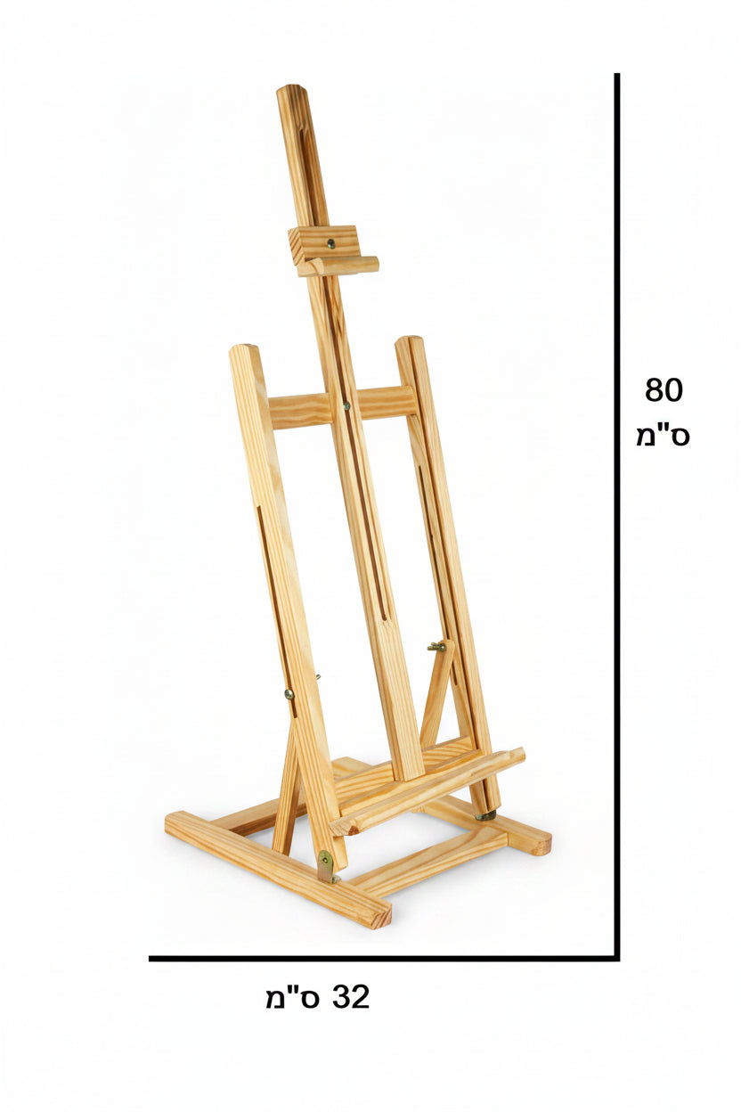 כן ציור שולחני עץ אורן גודל 80 ס"מ דגם 95#