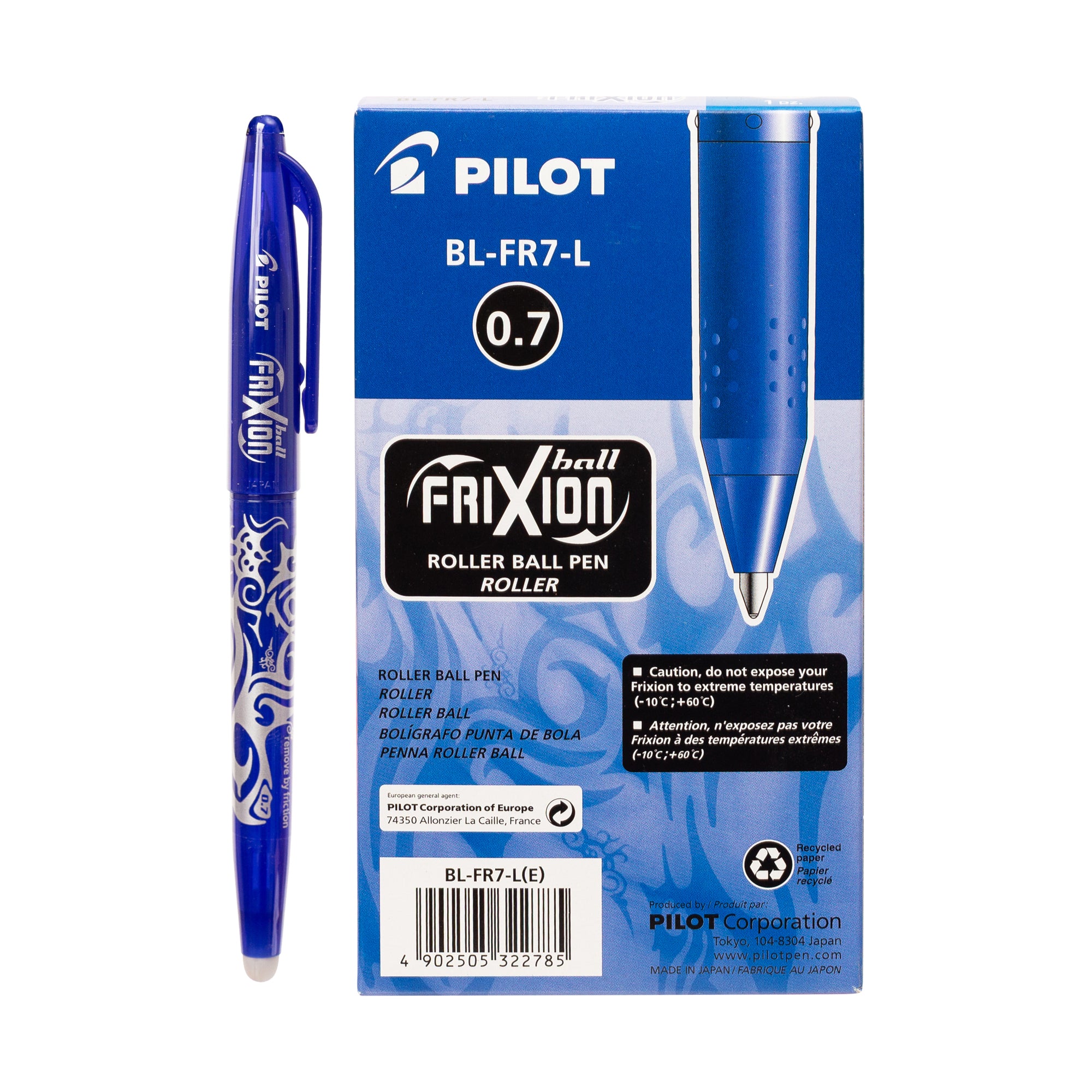 עט פיילוט מחיק ראש 0.7 מ"מ דגם FRIXION BALL