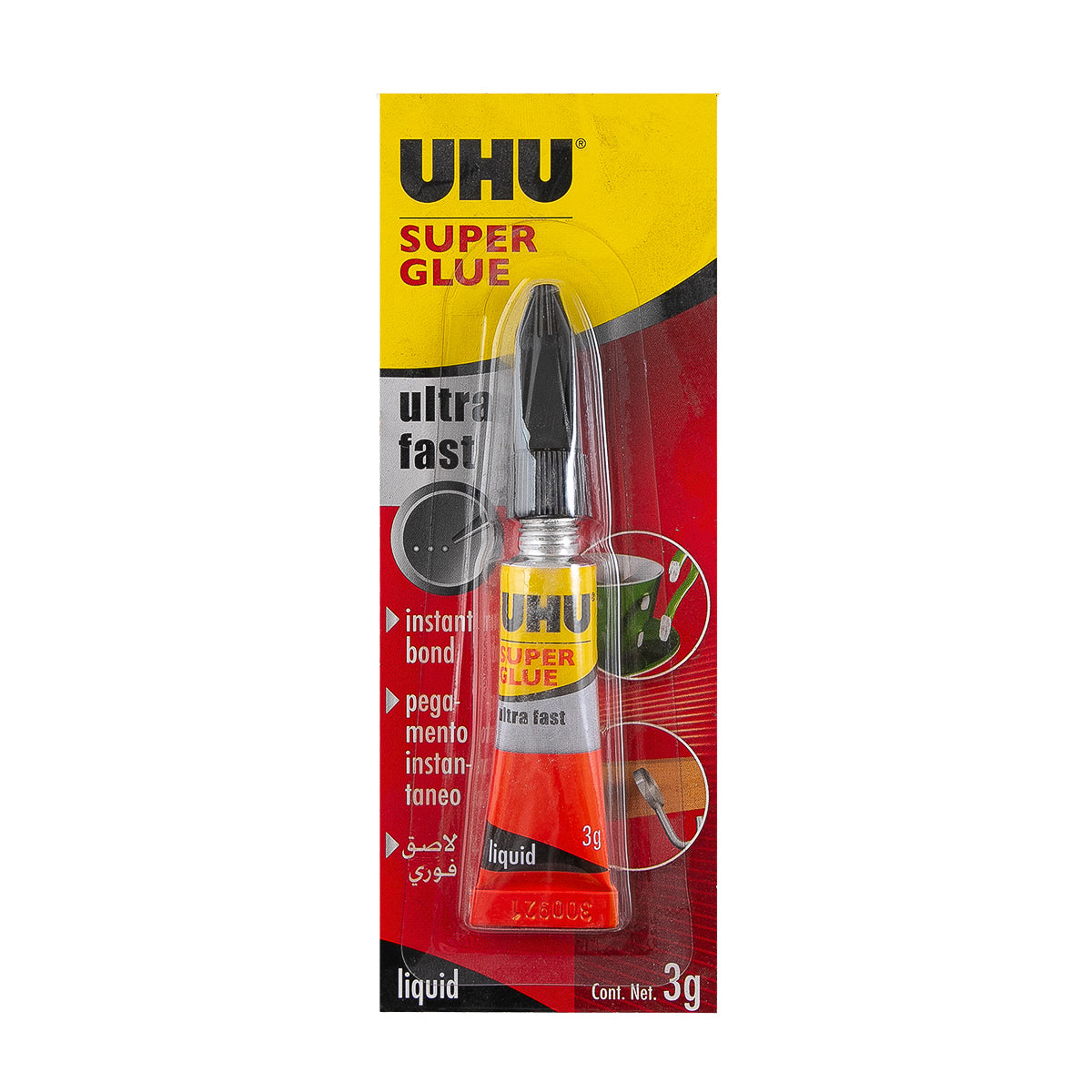 דבק סופר גלו 3 גרם דגם UHU 424