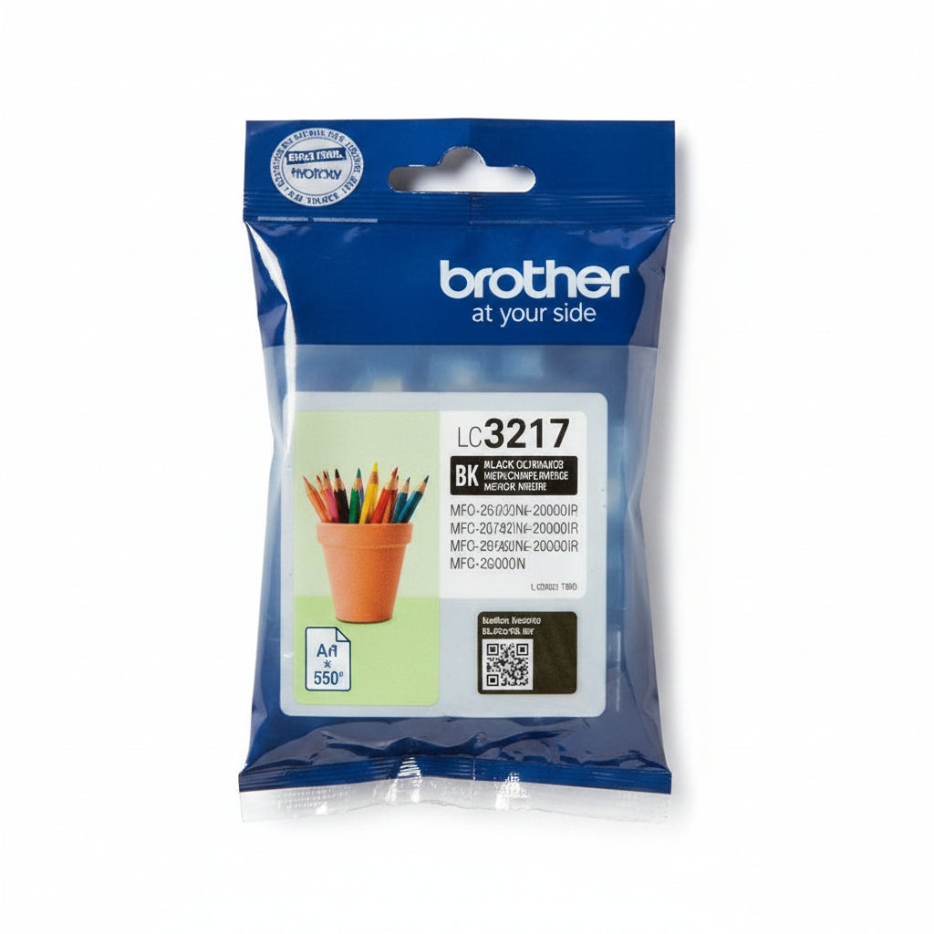ראש דיו מקורי BROTHER  דגם LC3217BK צבע שחור