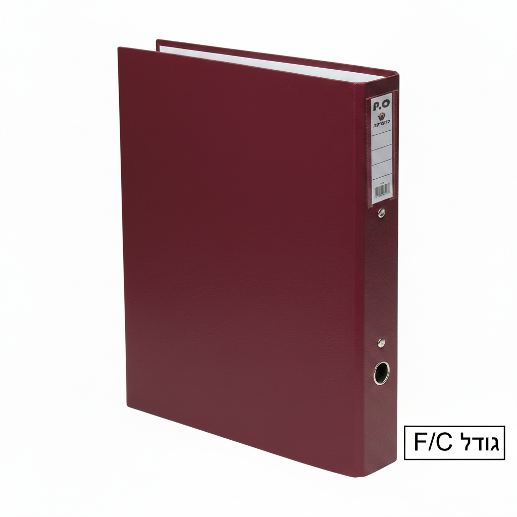 תיק שתי טבעות גודל פוליו