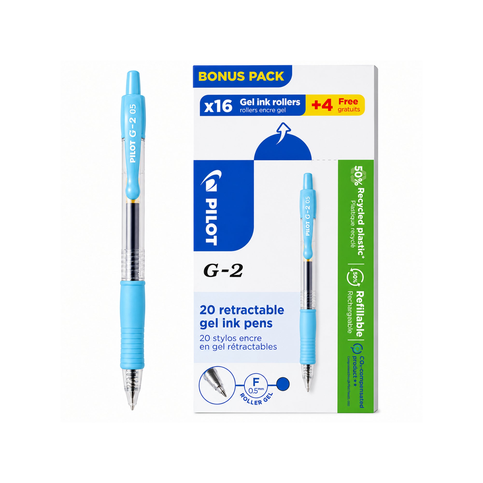 עט פיילוט ג'ל ראש 0.5 מ"מ דגם ‎G-2