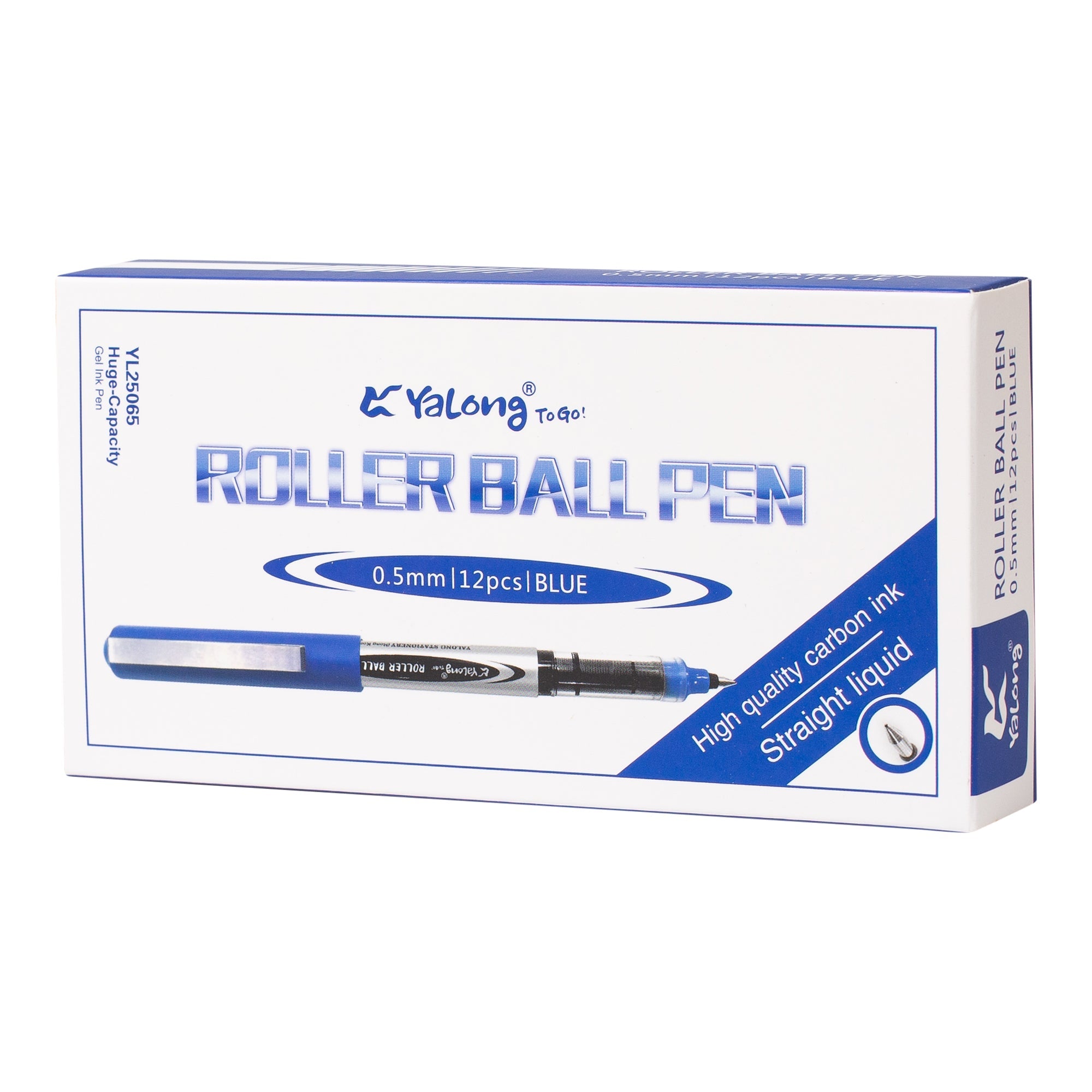 עט רולר צבע כחול ראש 0.5 YALONG דגם YL25065
