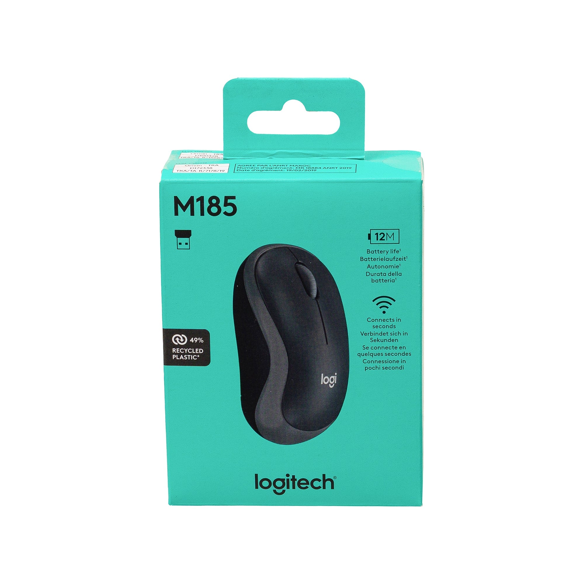 עכבר אלחוטי LOGITCH דגם M185