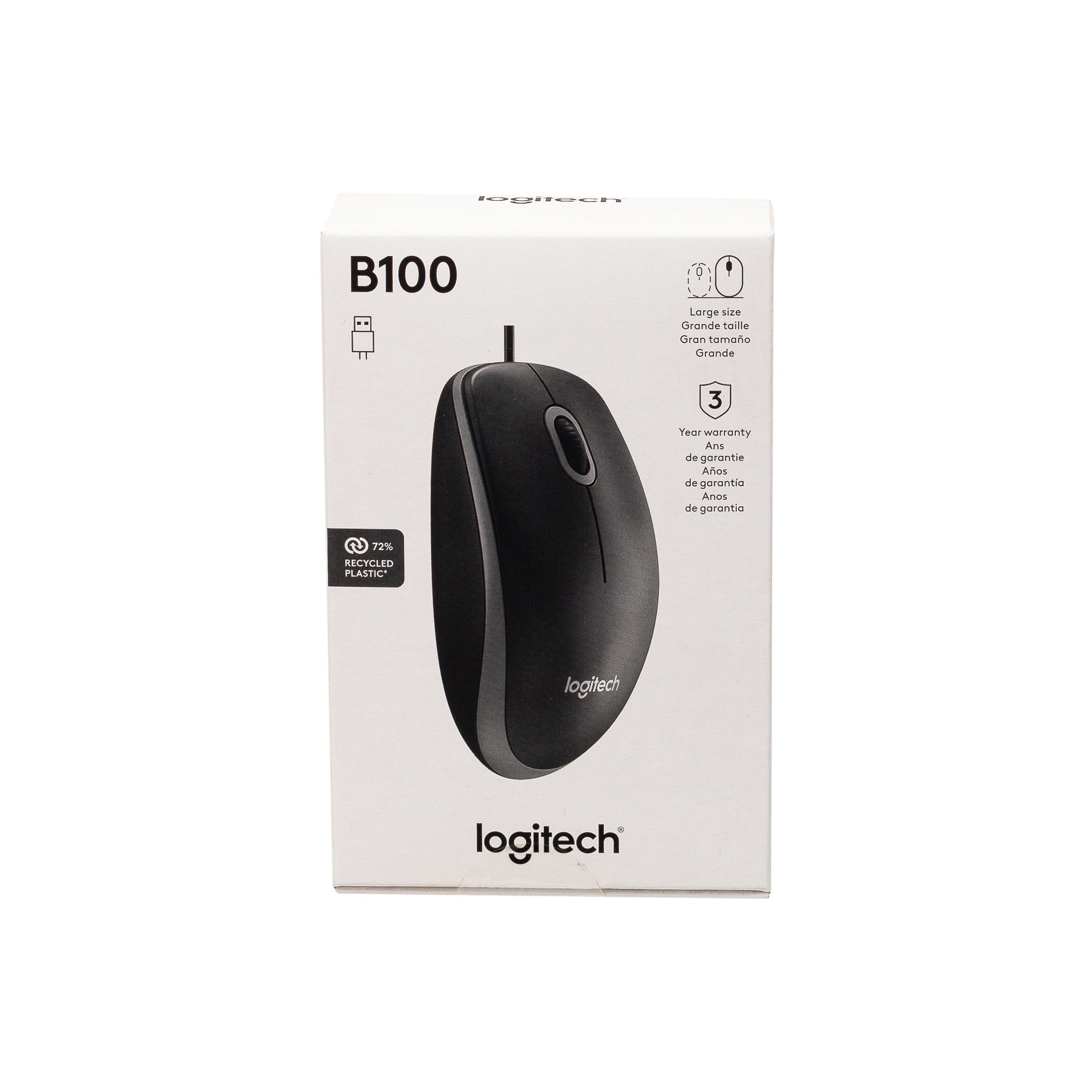 עכבר חוטי חיבור USB LOGITECH דגם B110