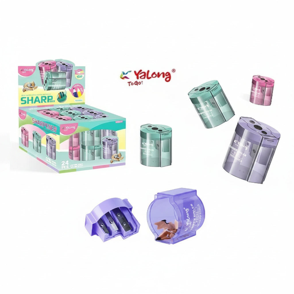 מחדד יאלונג 3 חורים צורת מיכל דגם YL221623