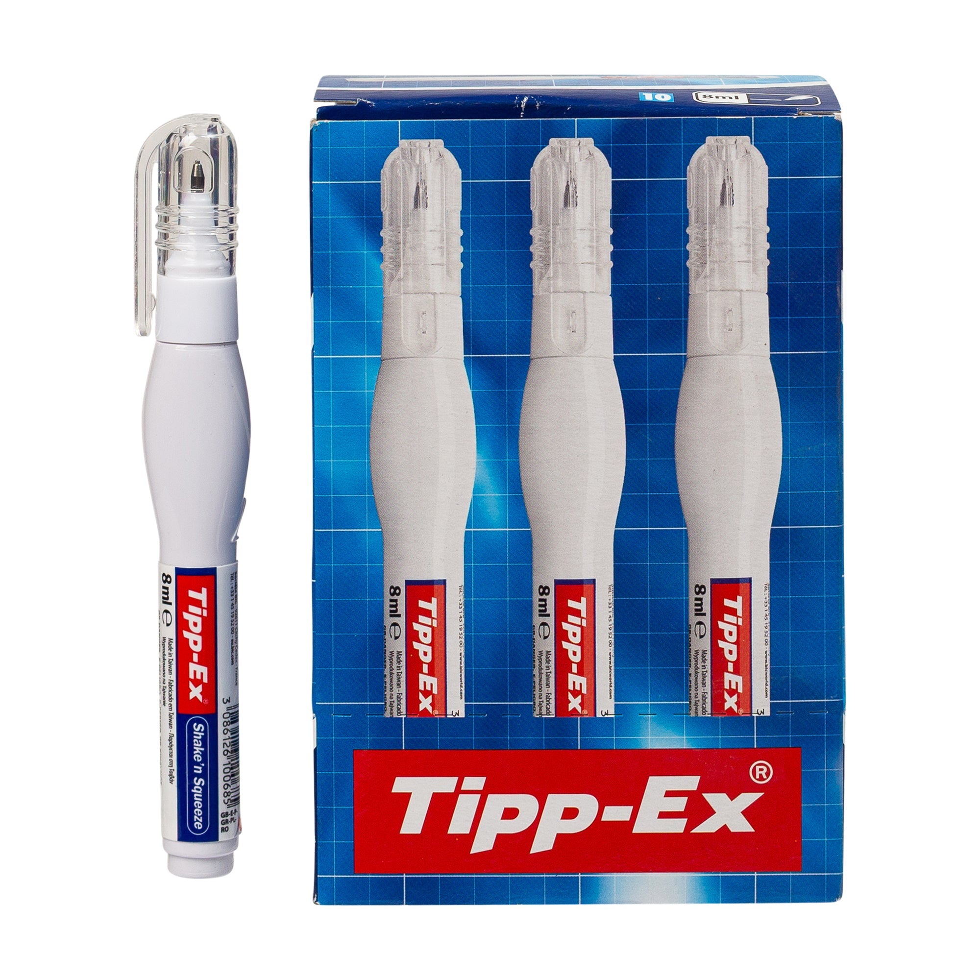 נוזל מחיקה לבן עט ראש מתכת TIP-EX