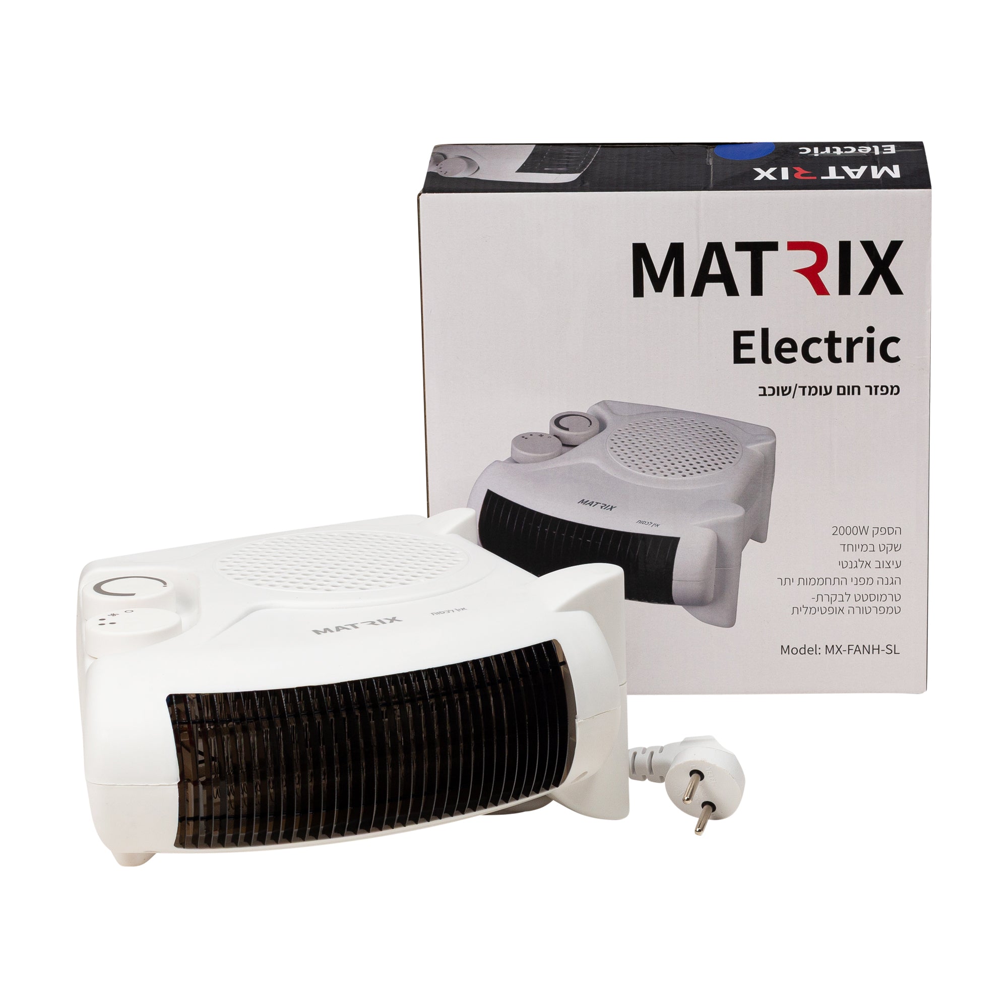 מפזר חום עומד/שוכב 2000W דגם 1714 MATRIX