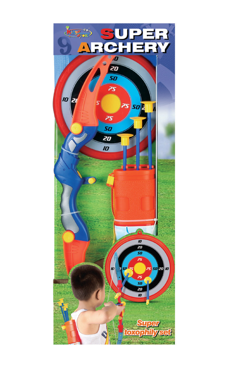 חץ וקשת + 3 חיצים + מיכל דגם 35881J-1