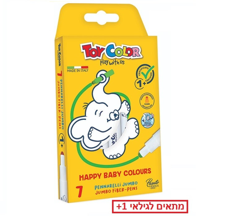 טוש טוי קולור בייבי גמבו 7 יחידות דגם 071