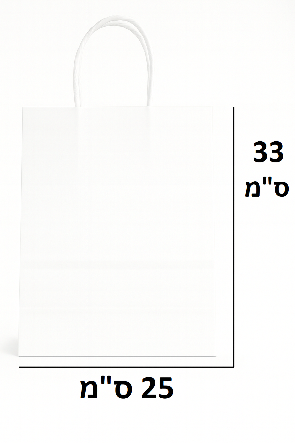 שקית נייר L גודל 25X33 ס"מ