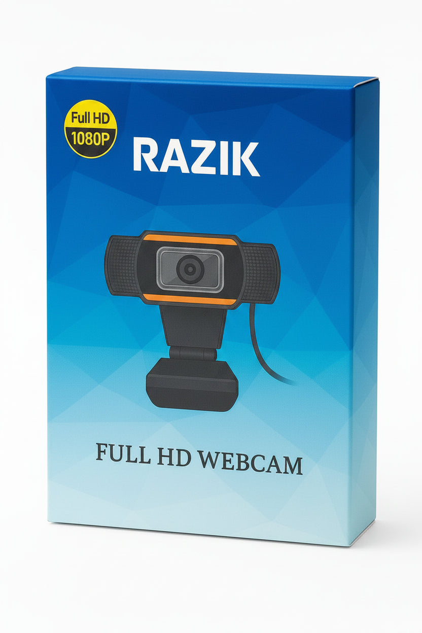 מצלמת אינטרנט + מיקרופון (חיבור USB) FULL HD 1080P דגם Z05