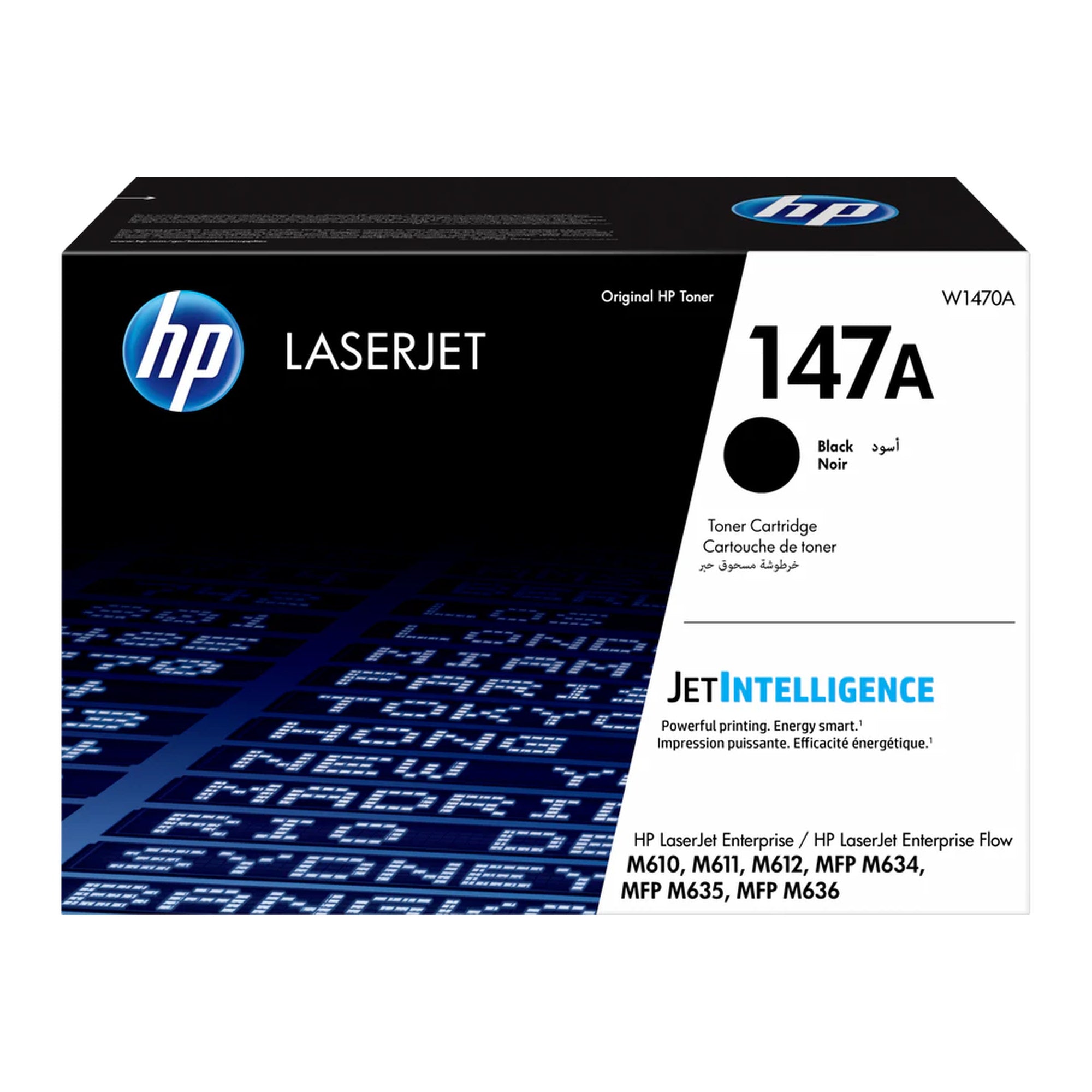 טונר דגם HP מקורי M611/612 147A W1470A צבע שחור