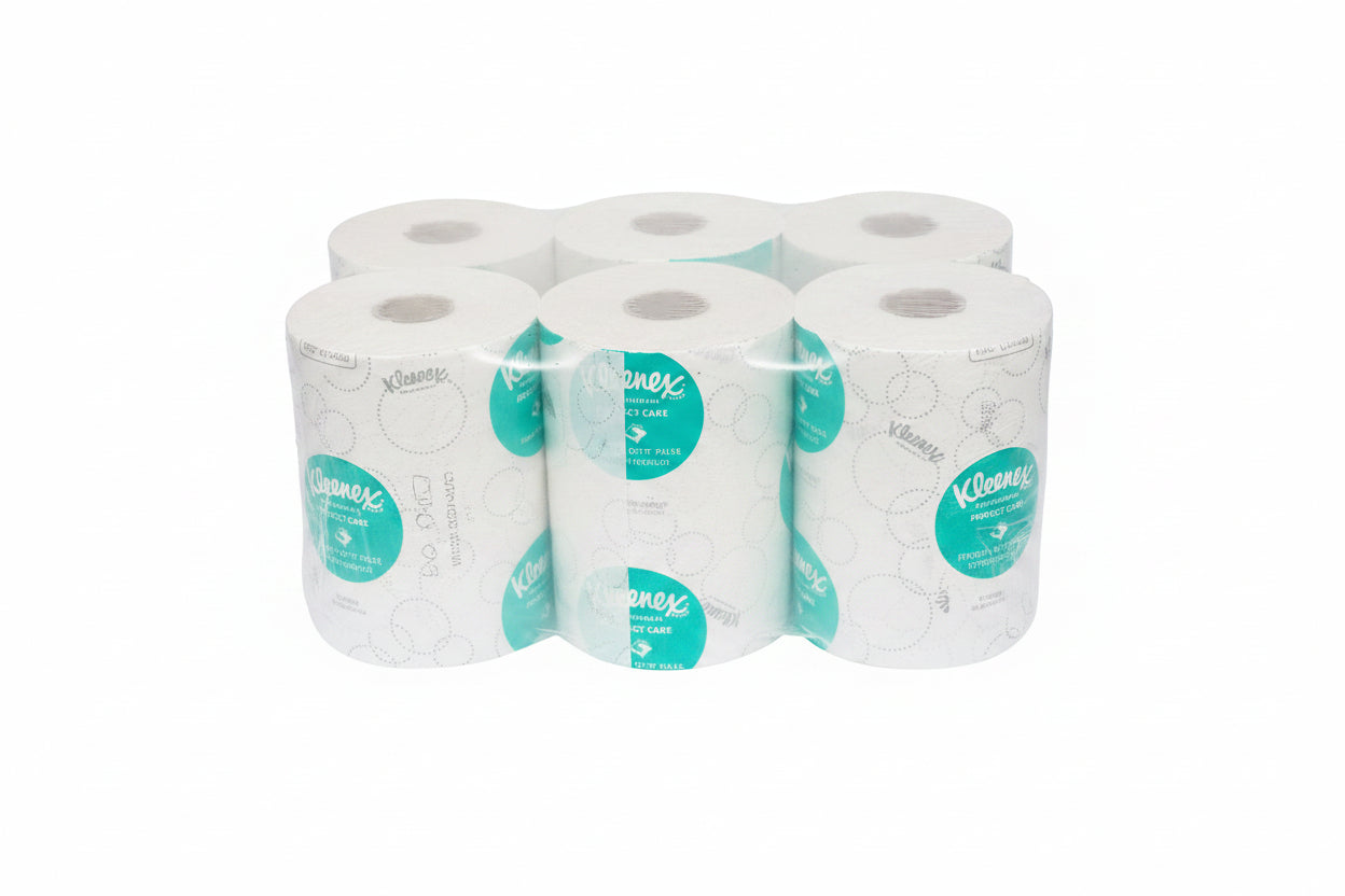 מגבות נייר סלים רול דו שכבתי 6 יחידות דגם 6804 KLEENEX