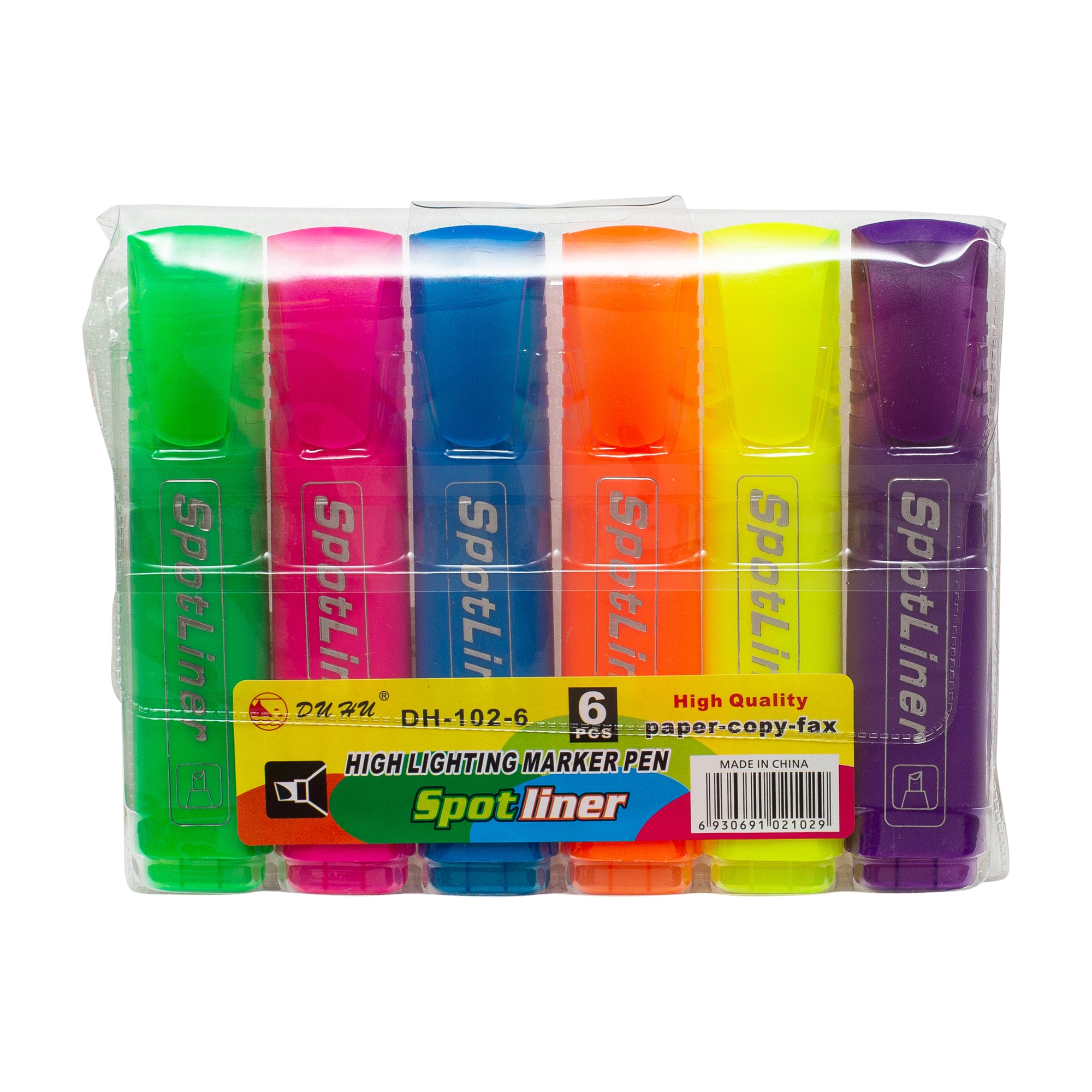 טוש מדגיש סט 6 יחידות דגם DH-102-6
