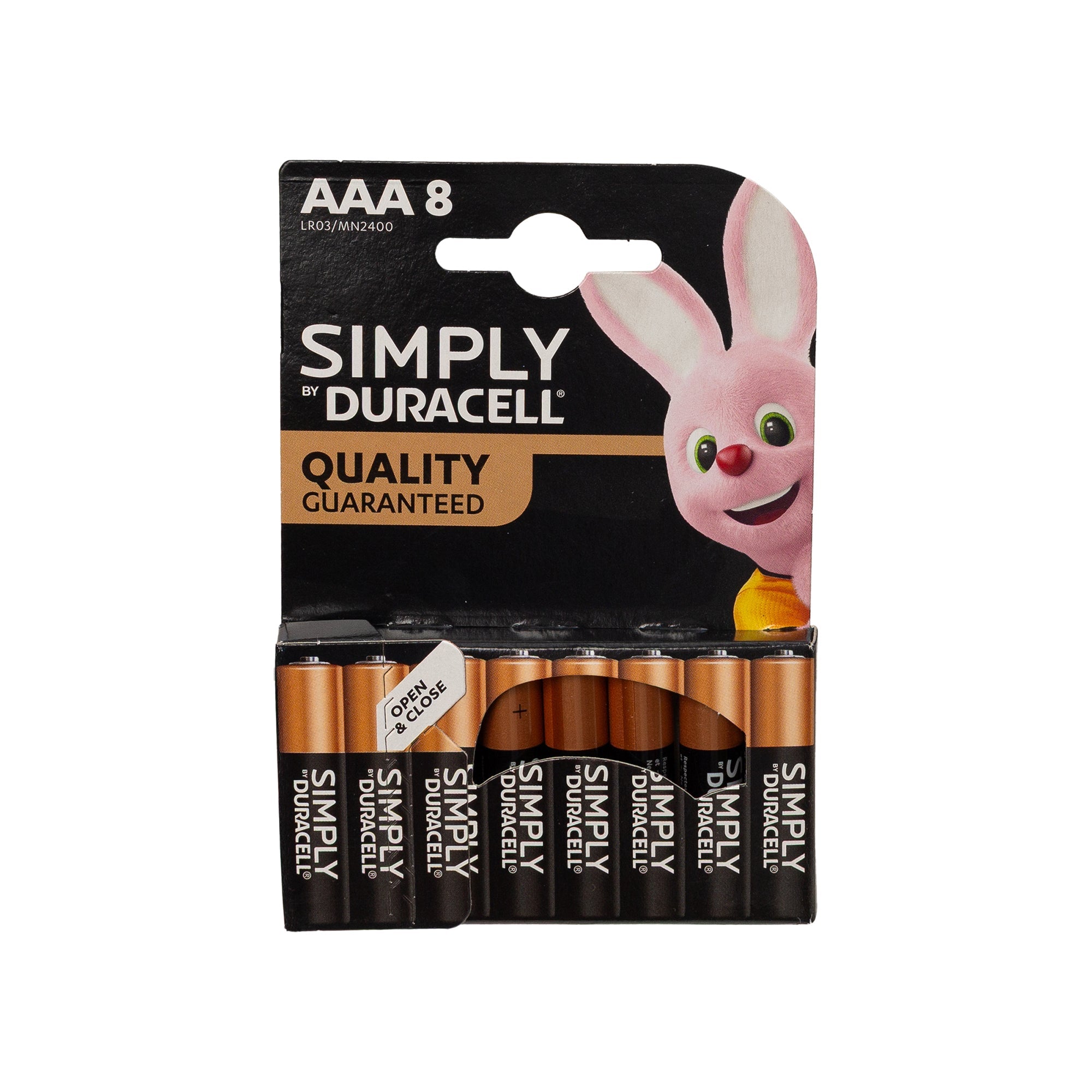 סוללות DURACELL סט 8 יחידות בבליסטר