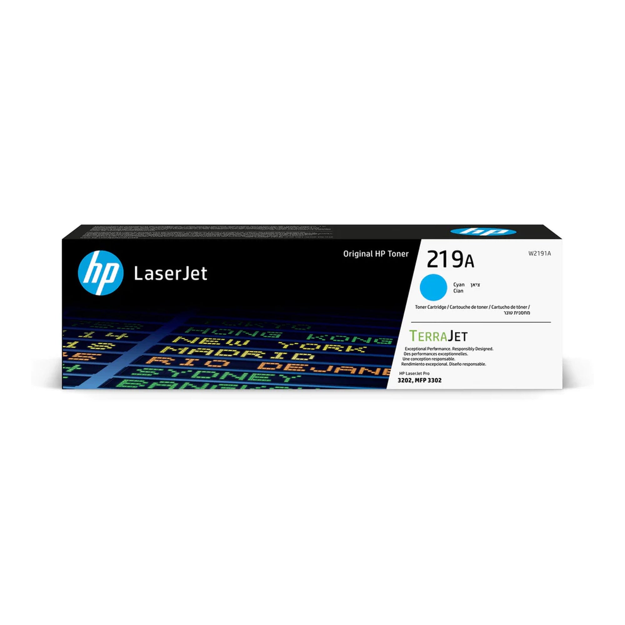 טונר דגם HP מקורי W2191A 219A צבע כחול