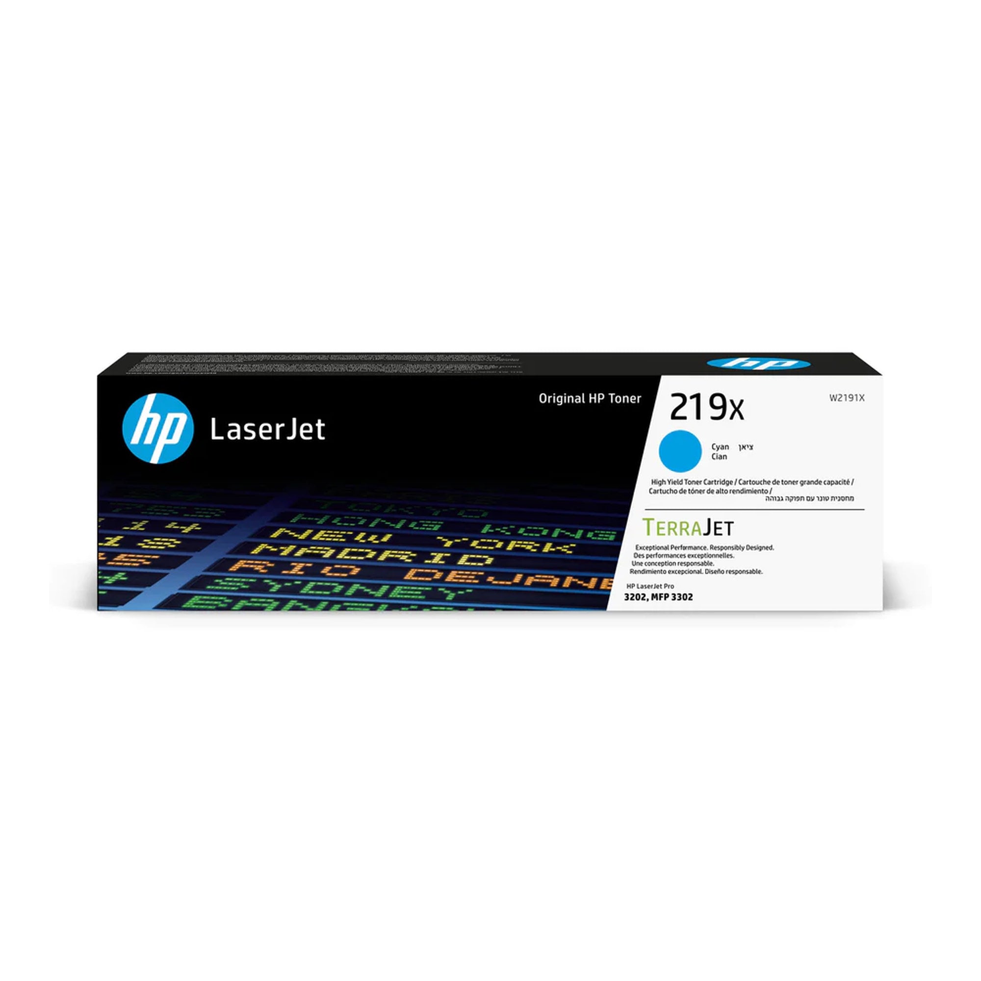 טונר דגם HP מקורי W2191x 219x צבע כחול