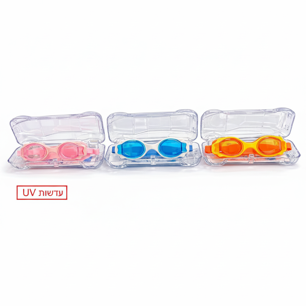 משקפי שחיה בקופסה עדשות UV דגם 1588-33