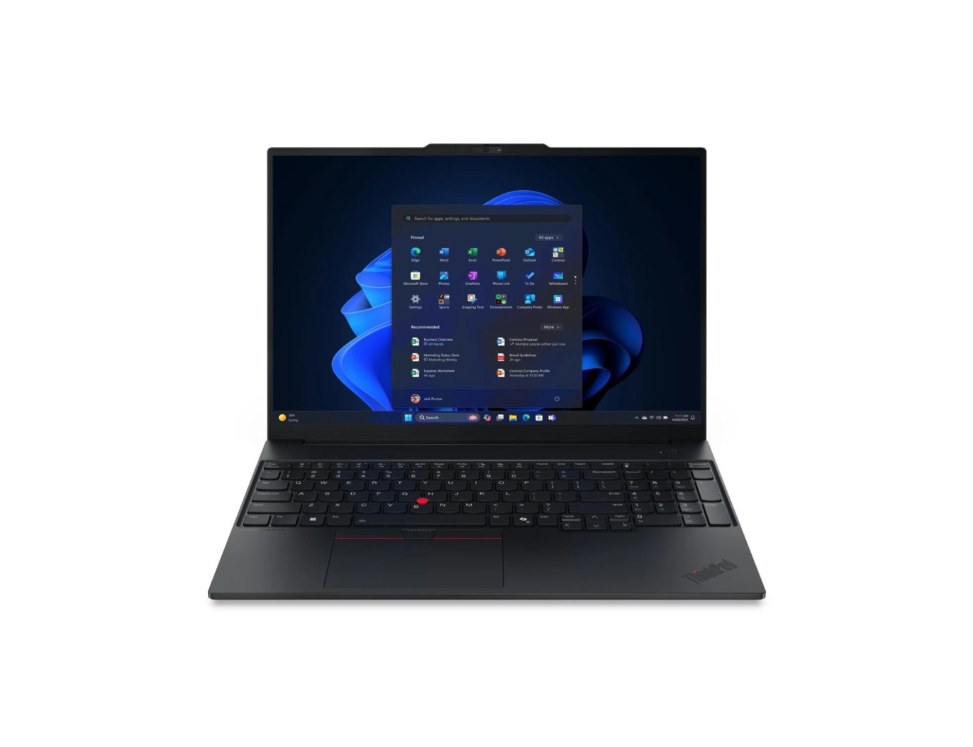 מחשב נייד Lenovo ThinkPad E16 G3 ‏Ultra 5 225U ‏8GB ‏256GB Win11Pro