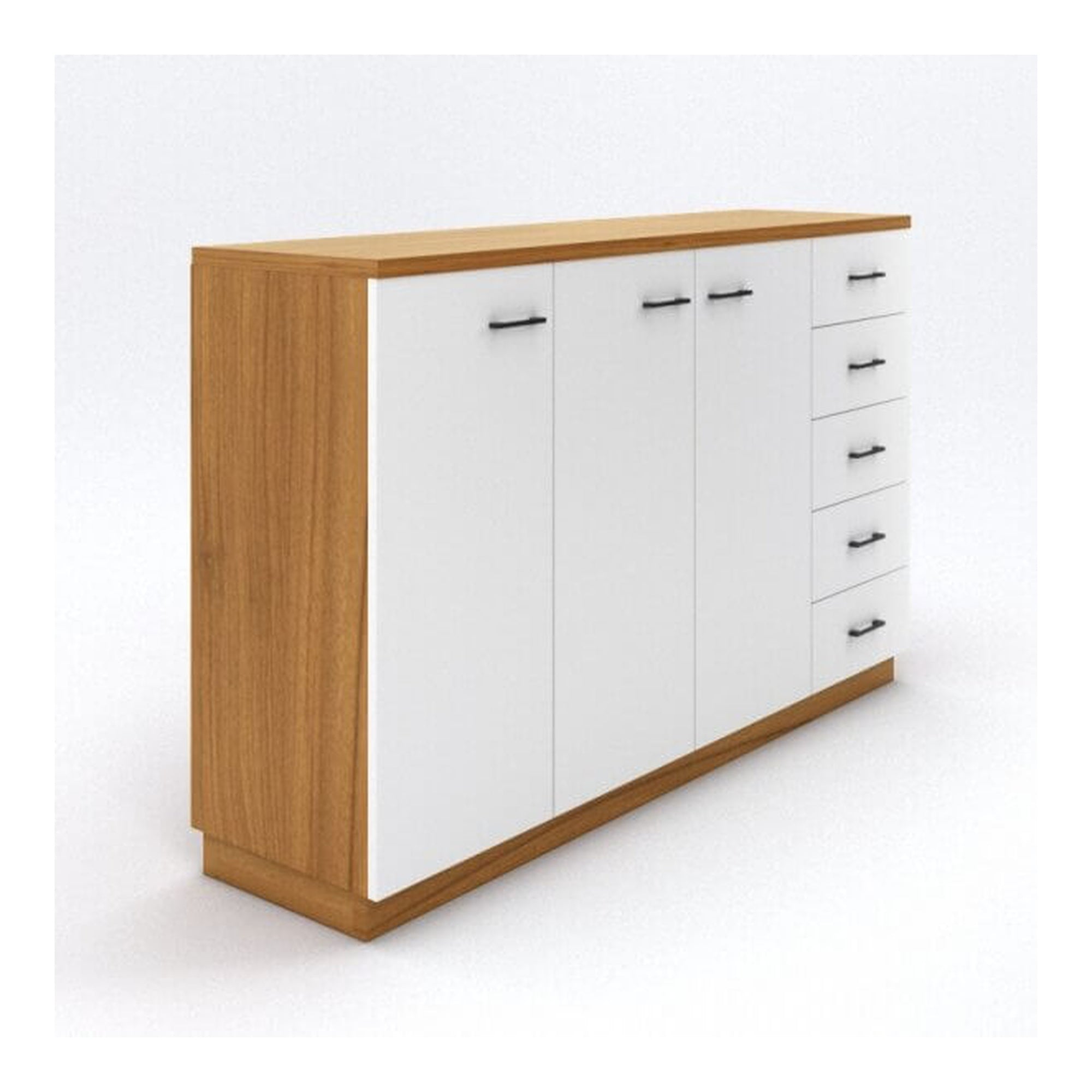 ארון 3 דלתות פתיחה + 5 מגירות במידה 160X40X90 ס"מ