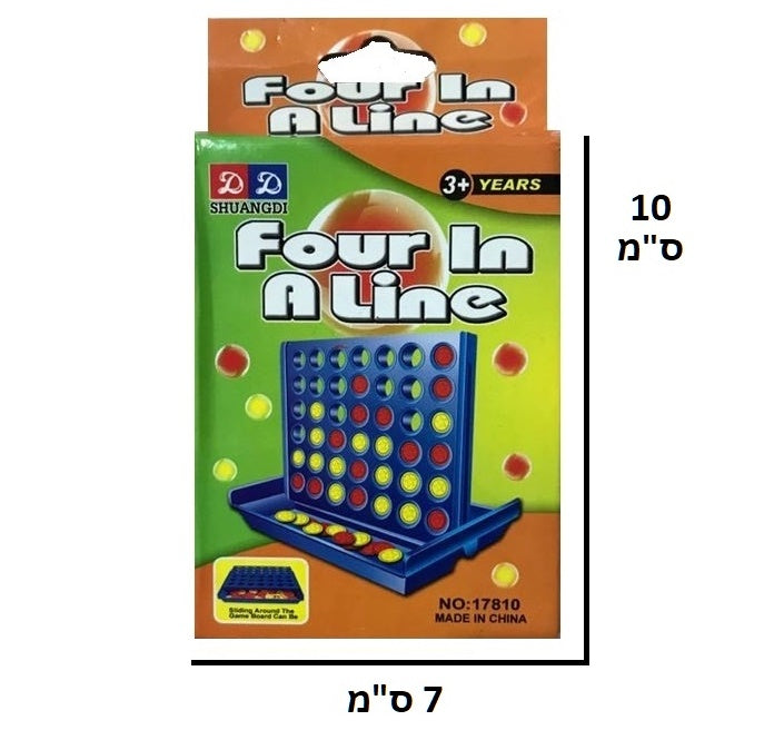 משחק 4 בשורה בקופסה דגם 17810