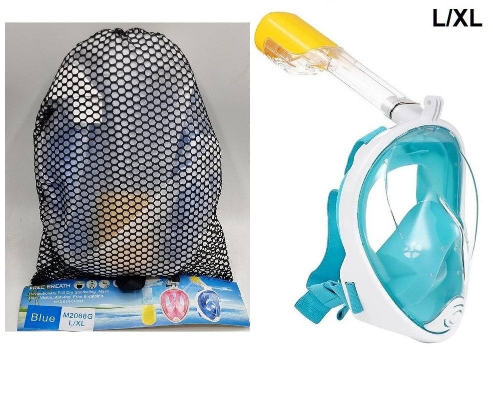 מסכת שחיה כיסוי פנים מלא+חיבור מצלמה L/XL דגם M2068G